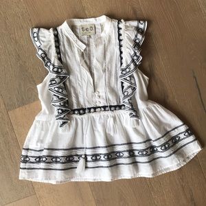 Sea - New York embroidered top